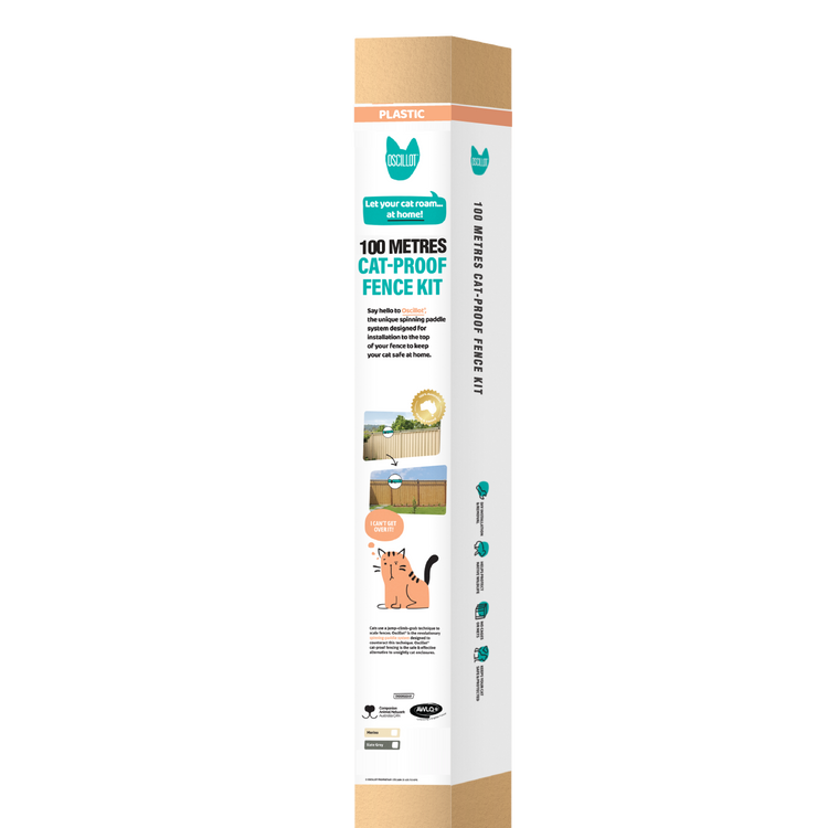 100 Metre Plastic Cat-Proof Fence Kit for full-yard gardens