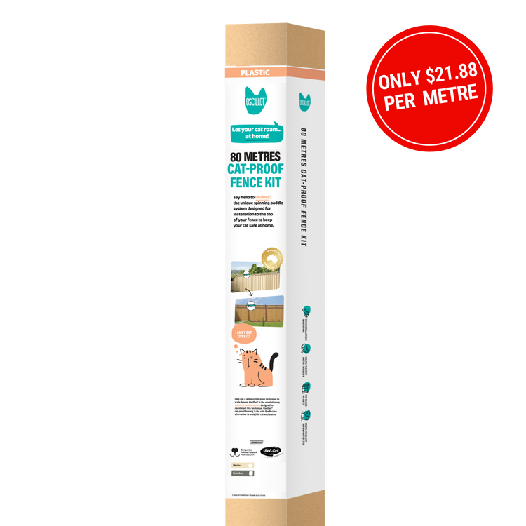 80 Metre Plastic Cat-Proof Fence Kit for Australian yards