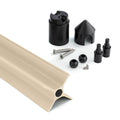 Oscillot post and paddle components near plantings