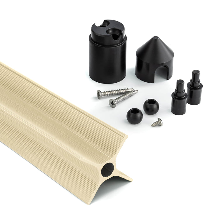 Oscillot 2 metre cat-proof fence kit in Gun Metal Grey for metal, timber, or brick fences